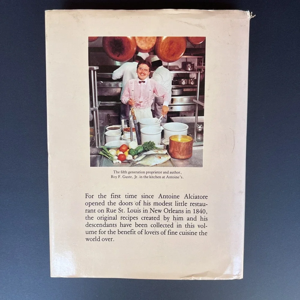 Antoines Restaurant Since 1840 Cookbook Hardcover First Edition 1978 Dust Jacket